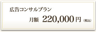 広告コンサルプラン 月額200,000円（税別）